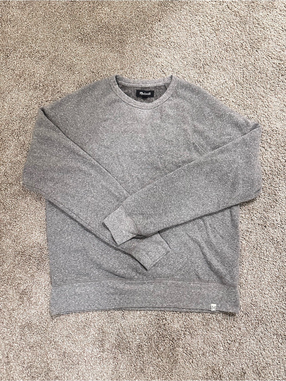Madewell Men’s Heather Gray Crewneck Sweatshirt
